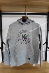 2020-2021 Chelsea Gray Thailand Soccer Tracksuit Top With Hat