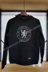 2020-2021 Chelsea Black Thailand Soccer Tracksuit Top With Hat
