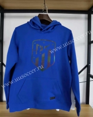 2020-2021 Atletico Madrid Blue Thailand Soccer Tracksuit Top With Hat