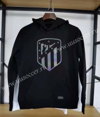 2020-2021 Atletico Madrid Black Thailand Soccer Tracksuit Top With Hat