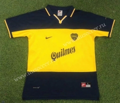 98-99 Retro Version Boca Juniors Home Blue & Yellow Thailand Soccer Jersey-503