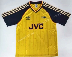 88-89 Retro Version Arsenal Away Yellow Thailand Soccer Jersey AAA-912