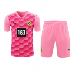 2020-2021 Borussia Dortmund Goalkeeper Pink Thailand Soccer Uniform-418