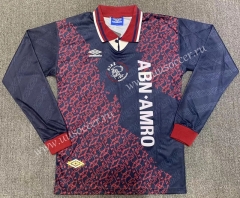 95-96 Retro Version Ajax Red & Gray Thailand LS Soccer Jersey AAA-811