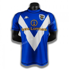 2002-2003 Retro Version Brescia Calcio Home Blue Thailand Soccer Jersey AAA-C1046