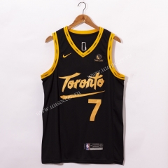 2020-2021 City Version NBA Toronto Raptors Thunder Black #7 Jersey