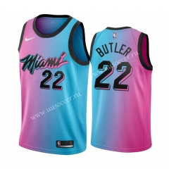 2020-2021 City Version NBA Miami Heat Pink & Blue #22 Jersey