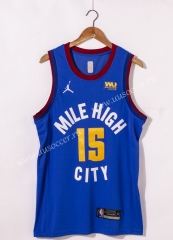 2020-2021 City Version NBA Denver Nuggets Dark Blue #15 Jersey