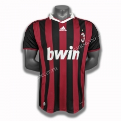 09-10 Retro Version AC Milan Home Red & Black Thailand Soccer Jersey AAA-C1046