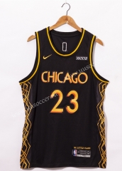 City Version 2020-2021 NBA Chicago Bull Black #23 Jersey