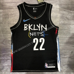 2020-2021 City Version NBA Brooklyn Nets Black #22 Jersey-311