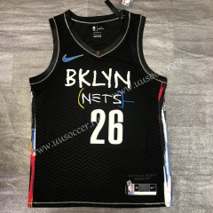 2020-2021 City Version NBA Brooklyn Nets Black #26 Jersey-311