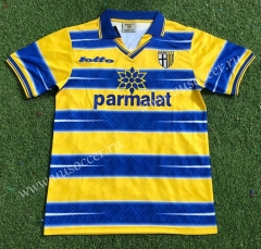 98-99 Retro Version Parma Calcio 1913 Away Blue & Yellow Thailand Soccer Jersey AAA-503