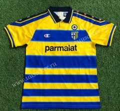 99-00 Retro Version Parma Calcio 1913 Home Blue & Yellow Thailand Soccer Jersey AAA-503
