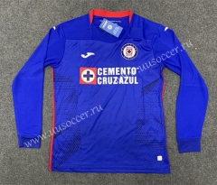 2020/2021 Cruz Azul Home Blue LS Thailand Soccer Jersey AAA-GB