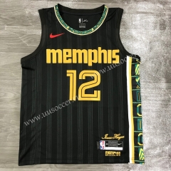 2020-2021 City Version NBA Memphis Grizzlies Gray #12 Jersey