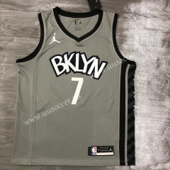 2020-2021 City Version NBA Brooklyn Nets Gray #7 Jersey-311