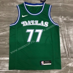 2020-2021 Retro Version NBA Dallas Mavericks Green #77 Jersey-311