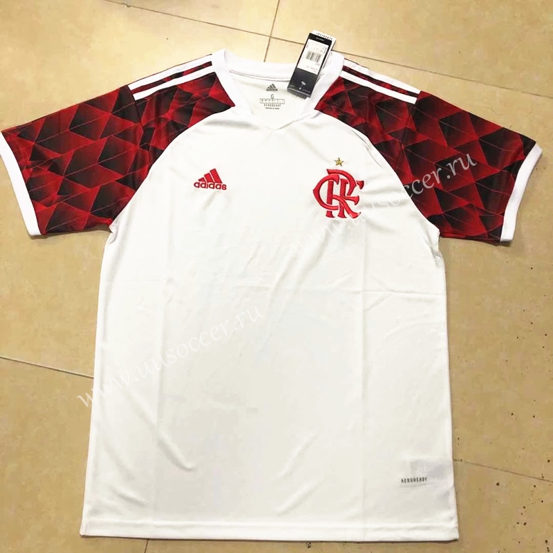 2021-2022 Flamengo Away White Thailand Soccer Jersey AAA-HR,Flamengo