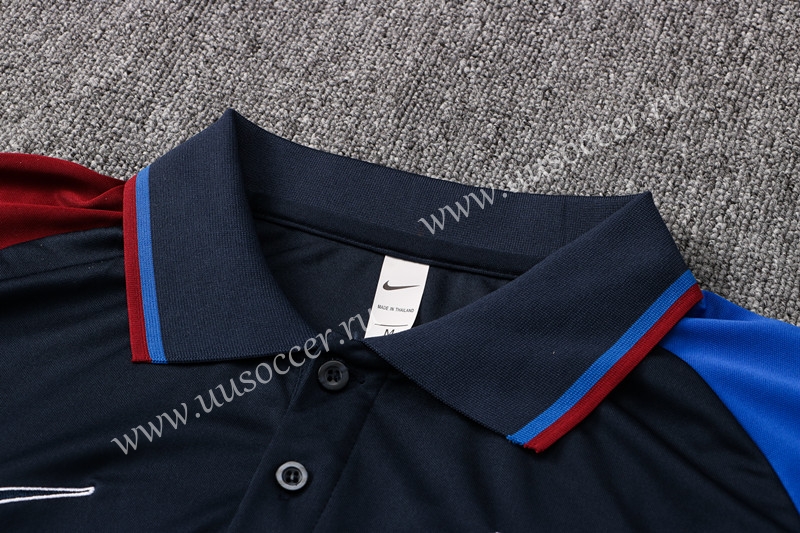 2021-2022 Barcelona Royal Blue Polo 