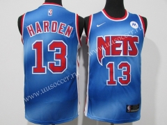 2020-2021 Retro Version NBA Brooklyn Nets Blue #13 Jersey