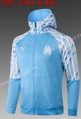 2020-2021 Olympique de Marseille light Light Blue Thailand Soccer Jacket Top-815