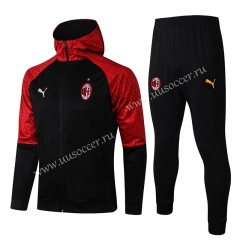 2020-2021 AC Milan Black Thailand Soccer Jacket Uniform With Hat-815