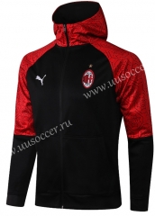 2020-2021 AC Milan Black Thailand Soccer Jacket Top With Hat-815