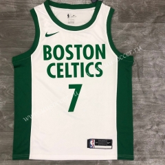 2020-2021 City Version NBA Boston Celtics White #7 Jersey-311
