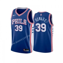 NBA Philadelphia 76ers Blue V Collar #39 Jersey-311