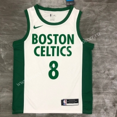 2020-2021 City Version NBA Boston Celtics White #8 Jersey-311