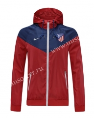 2020-2021 Atletico Madrid Red  Thailand Wind Coat With Hat-GDP