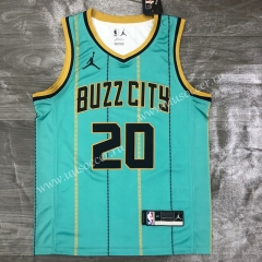 20-21 City Version NBA Charlotte Hornets Green #20 Jersey-311