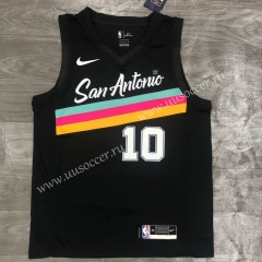 2020-2021 City Version NBA San Antonio Spurs Black #10 Jersey-311