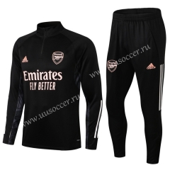 2020-2021 Arsenal Balck Thailand Soccer Tracksuit Uniform-411