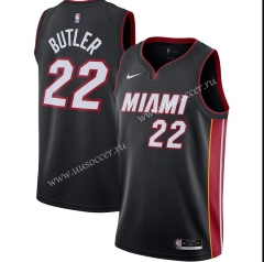 2020-2021 NBA Miami Heat Black V Collar #22 Jersey-311