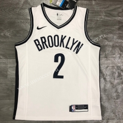 NBA Brooklyn Nets White V Collar #2 Jersey-311