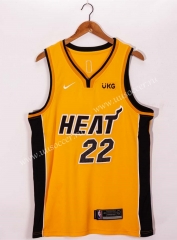 2021-2022 Reward Version NBA Miami Heat Yellow #22 Jersey