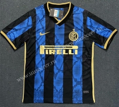 2021-2022  Inter Milan Home Blue & Black Thailand Soccer Jersey AAA-518