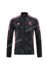 2021-2022 Real Madrid Black & Gray Soccer Jacket Top-LH