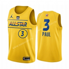 2021-2022 NBA All-Star Version Yellow #3 Jersey