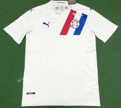 2020-2021 Paraguay Away White Thailand Soccer Jersey AAA-318