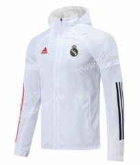 2021-22 Real Madrid White Wind Coat With Hat-GDP