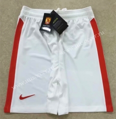 2021-2022 Guangzhou Evergrande Home White Thailand Soccer Shorts