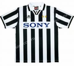 96-97 Retro Version Juventus Black & White Thailand Soccer Jersey AAA-503