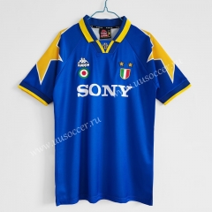 1995-96 Retro Version Juventus Away Blue Thailand Soccer Jersey AAA-C1046