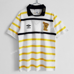 1988-91 Retro Version Scotland Away White & Yellow Thailand Soccer Jersey AAA-C1046