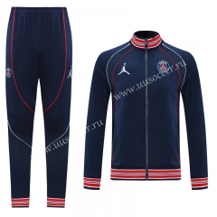 2021-2022 Jordan Paris SG Royal Blue Soccer Jacket Uniform-LH