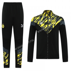 Classic Version 2021-2022  Borussia DortmundYellow & Black Soccer Jacket Uniform-LH