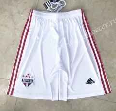 2021-2022 São Paulo FC Home White Thailand Soccer Shorts